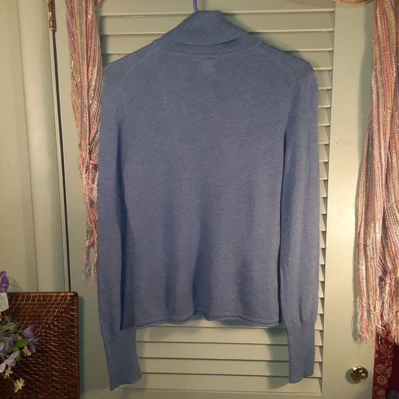 Evelyn Grace cashmere turtleneck sweater sz Medium - Picture 2 of 7